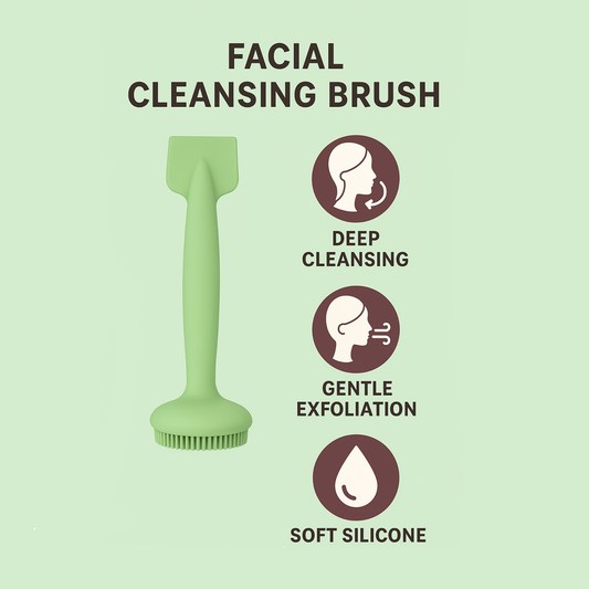 Face Brush - Double Headed Face Cleansing Brush (Pack of 2)