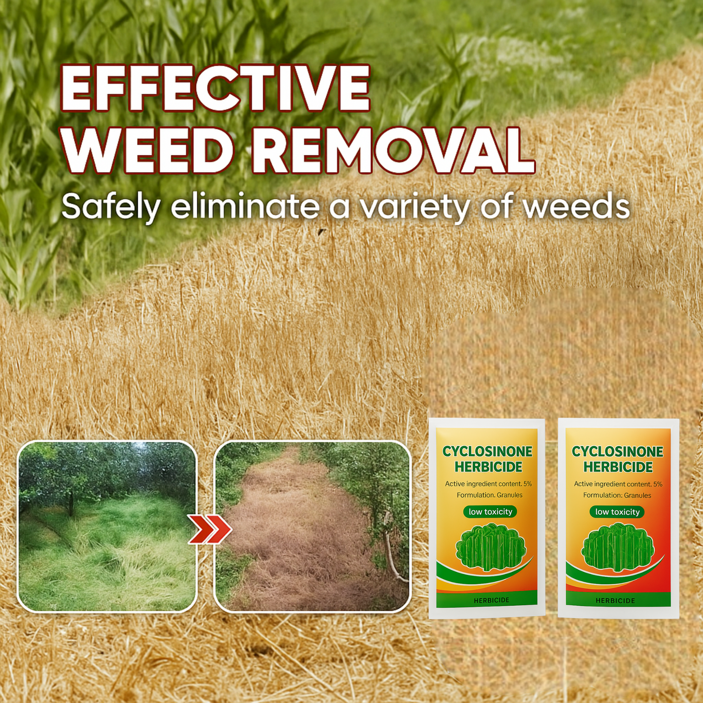 Cyclosinone Herbicide Granules (Pack Of 2)