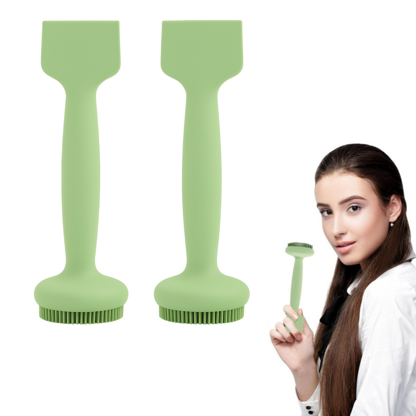Face Brush - Double Headed Face Cleansing Brush (Pack of 2)