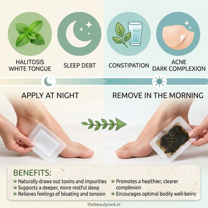 Foot Pads - Herbal Detox Foot Patches, Feet Pads for Body Detox - 10 Pcs