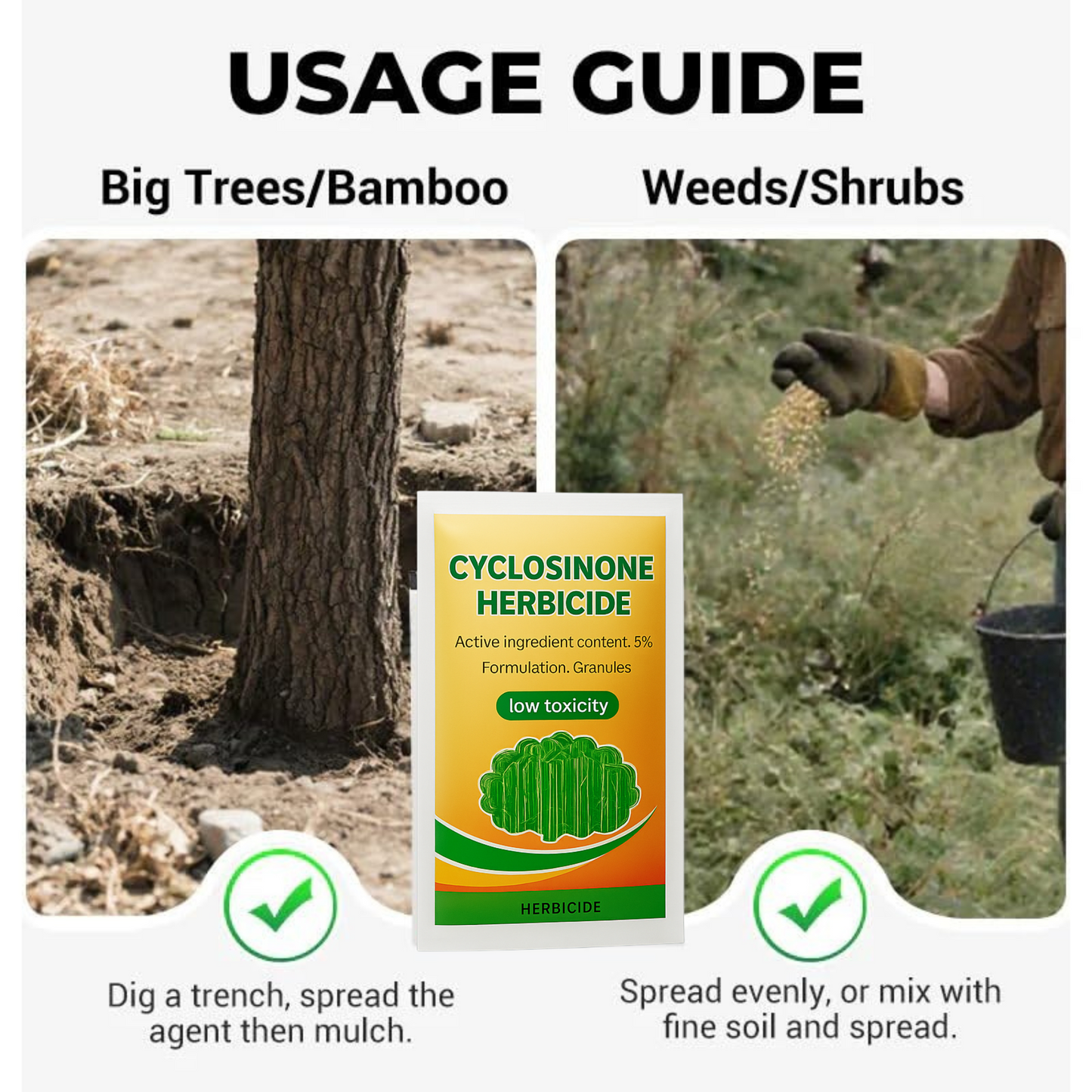 Cyclosinone Herbicide Granules (Pack Of 2)