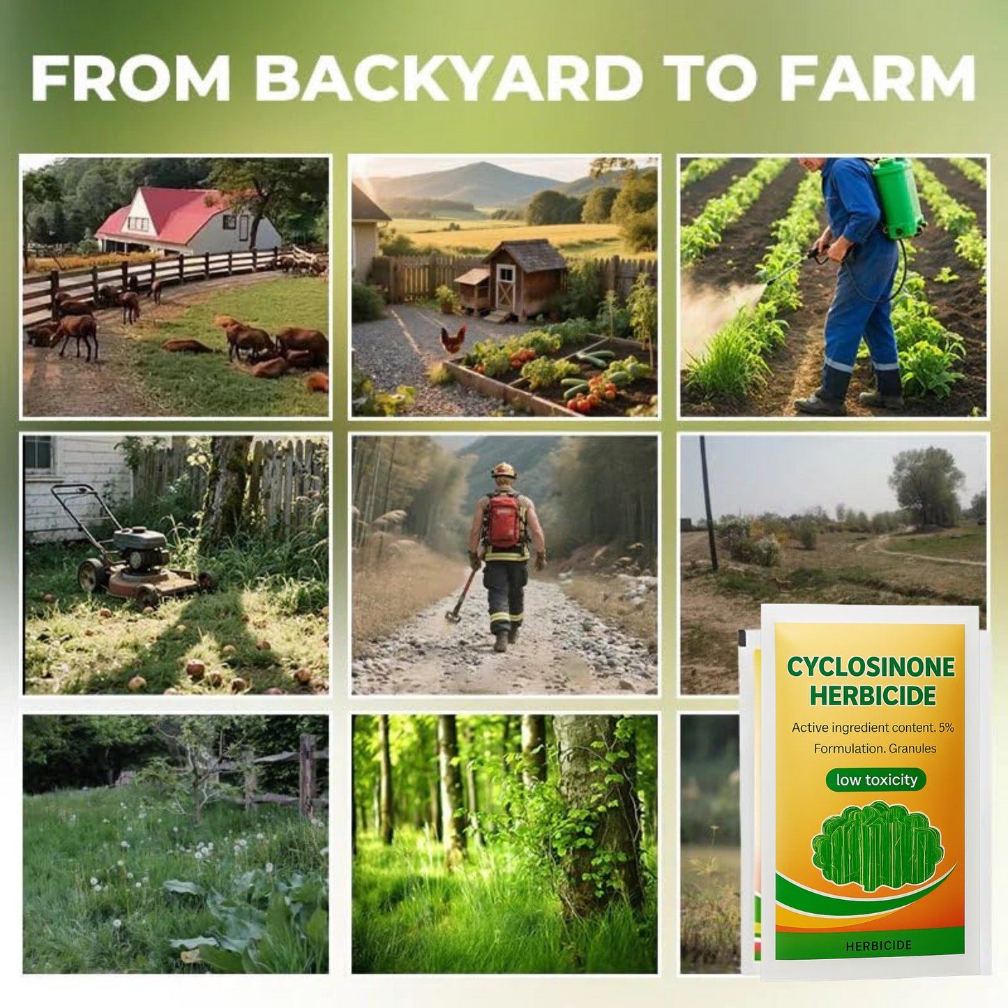 Cyclosinone Herbicide Granules (Pack Of 2)