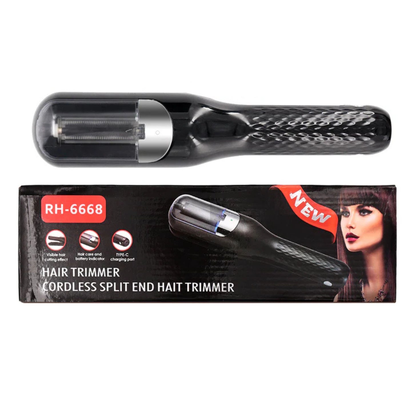 Cordless Split End Hair Trimmer Machine - Split Ends Remover for Frizzy, Dry, Damaged and Broken Hair