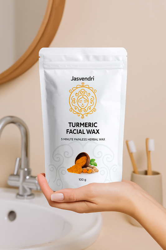 Turmeric Facial Wax Powder – Gentle Hair Removal (100g)
