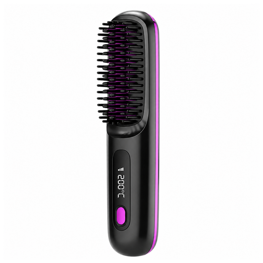 Cordless Hair Straightener Brush - Portable Hair Straightener Brush - Multicolor