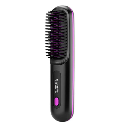 Cordless Hair Straightener Comb - Portable Styling Comb