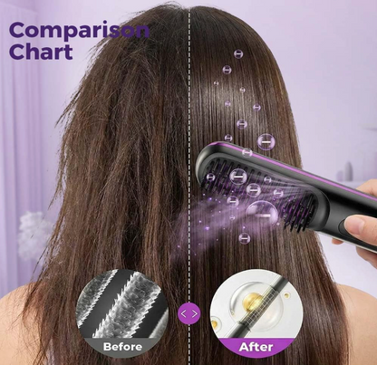 Cordless Hair Straightener Comb - Portable Styling Comb
