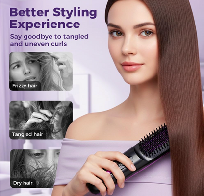 Cordless Hair Straightener Comb - Portable Styling Comb