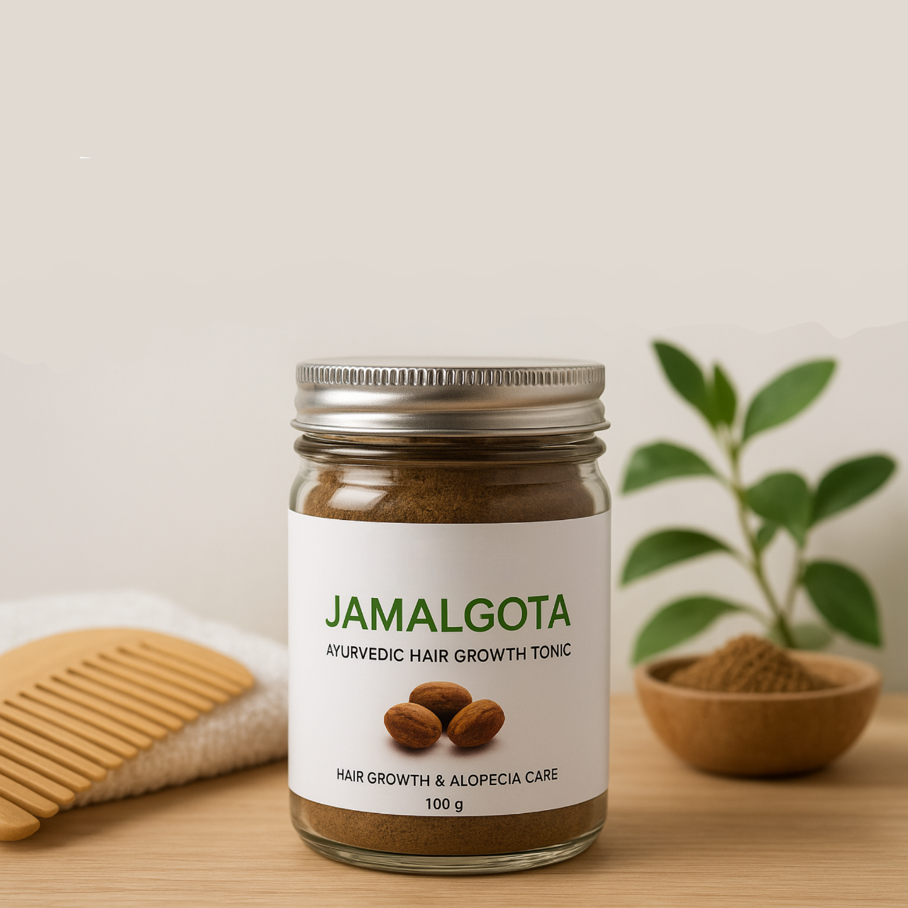 Jamalgota Ayurvedic Hair Growth Powder (Pack Of 2)