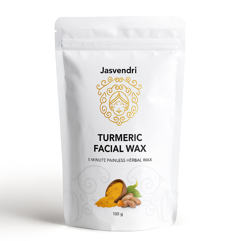 Turmeric Facial Wax Powder – Gentle Hair Removal (100g)