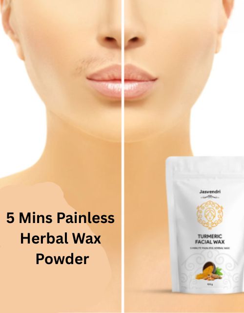 Turmeric Facial Wax Powder – Gentle Hair Removal (100g)