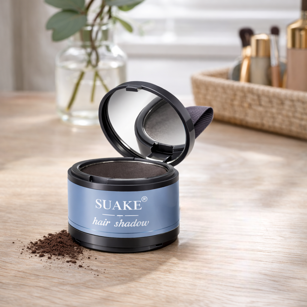 Root Touch Up Powder – Natural Black, Covers Up Greys & Bald Spots - 4 g